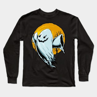 Ghost Halloween Long Sleeve T-Shirt